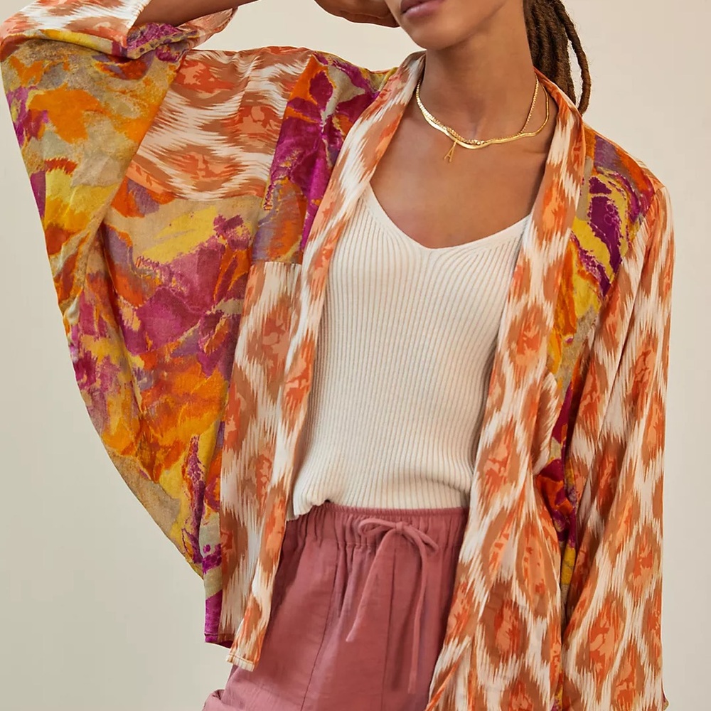Colorful Kimono Cardigan